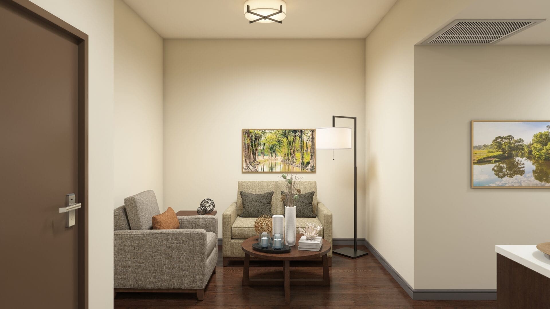 Cozy living room with modern decor.